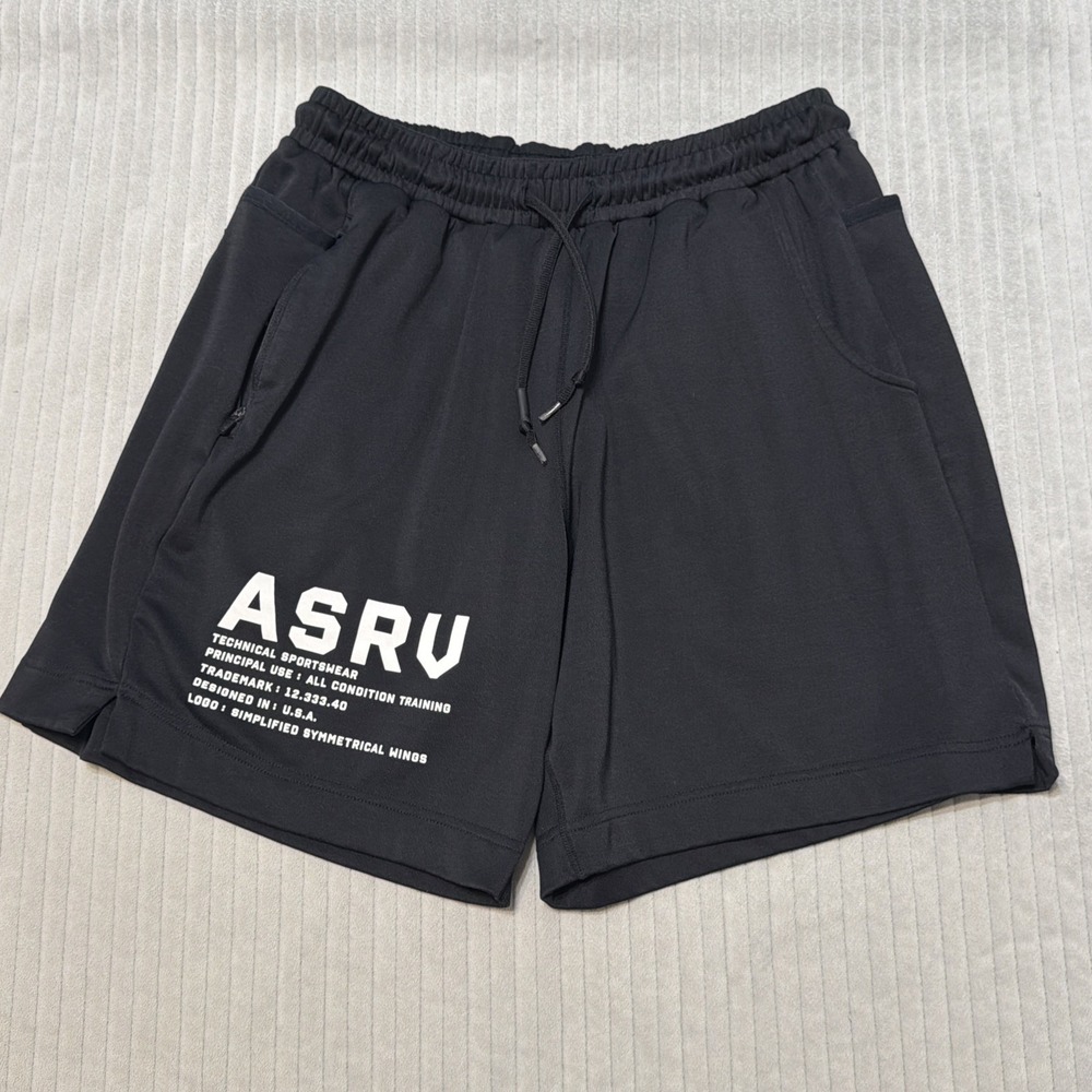 ASRV DSG 0225 Men's Tactical Performance Shorts Zip Pocket Black Medium RARE